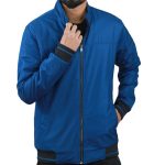 Men's High Neck Jacket Blue